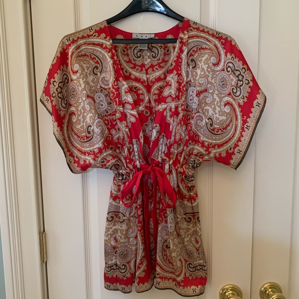 Cabi silk kimono jacket